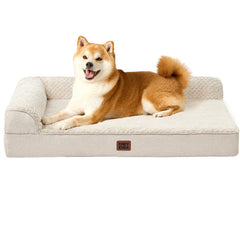 EHEYCIGA lit chien face avant montrant forme et finition pour confort