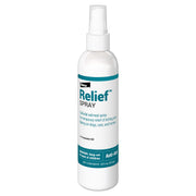 Elanco Relief Spray flacon face montrant étiquette, usage pratique