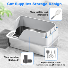 Ellenpent cuve inox non adhésive gros plan pour nettoyage facile et hygiène