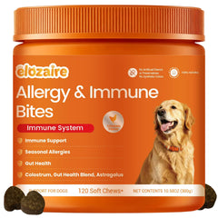 elozaire pot de 120 chews visible, aide au confort cutané