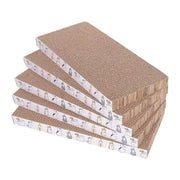 engelalike vue de face du tapis griffoir en carton protégeant meubles