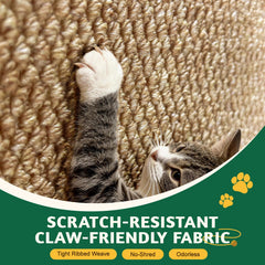 ENONCI gros plan texture sisal synthétique, surface attrayante pour griffes