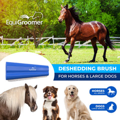 EquiGroomer poignée confort-grip en main, assure prise en main ergonomique