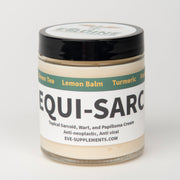 Equine Veterinary Essentials emballage avant Equi-SARC montrant flacon pratique et usage
