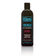 EQyss Premier Pet Shampoo emballage avant montrant l'étiquette et le volume