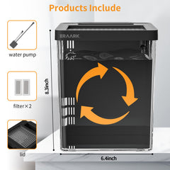 ERAARK filtre et pompe en gros plan, maintien d'eau plus propre