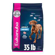 Eukanuba sac 35 lb face montrant emballage clair et avantages