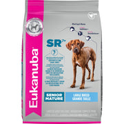 Eukanuba sac 33 lb devant montrant l'étiquette, bénéfice : nutrition complète