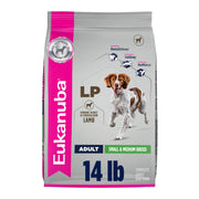 Eukanuba sachet face montrant l'emballage et la taille pratique