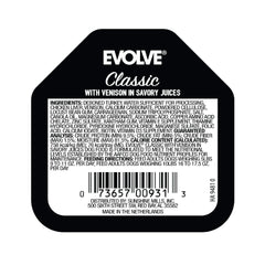 Evolve gros plan sur la texture de la pâtée montrant morceaux tendres et sauce appétissante