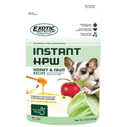 Exotic Nutrition emballage Honey & Fruit montrant produit et bénéfice pratique