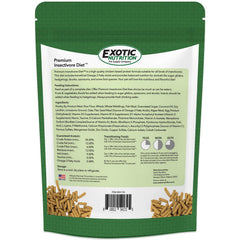 Exotic Nutrition gros plan sur granulés illustrant la texture et digestibilité