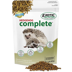 Exotic Nutrition emballage face montrant sac 2 lb et informations produit bénéfice praticité