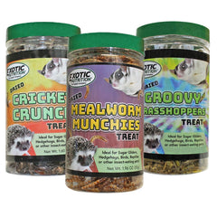 Exotic Nutrition pack trois pots en vue frontale montrant variété et conservation