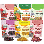 Exotic Nutrition vue avant de l'emballage montrant assortiment naturel