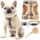 EXPAWLORER harnais devant en plaid khaki, look élégant et protection