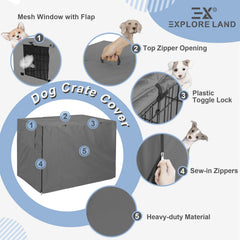 Explore Land housse posée sur cage montre installation simple