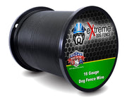 Extreme Dog Fence bobine avant montrant longueur et rangement, durable