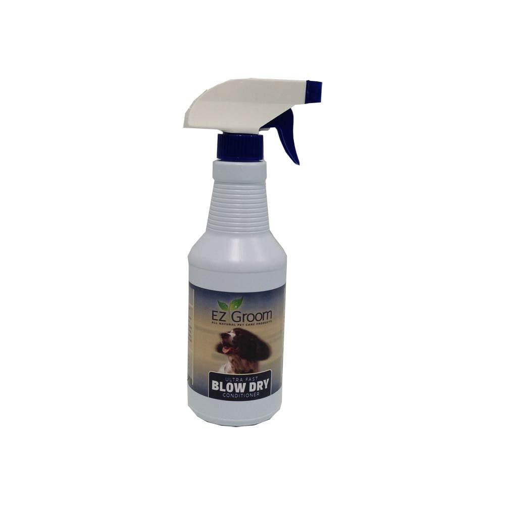 EZ-Groom flacon avant 16 oz montrant l'étiquette, facilite le gain de temps au séchage