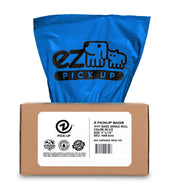 EZ PICK UP boîte distributrice bleue montrant distribution facile