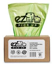 EZ PICK UP boîte distributrice verte montrant facile accès et rangement