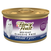 Fancy Feast boîte face présentant l’étiquette et l’appétence