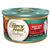 Fancy Feast boîte avant montrant design et appétence