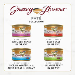 Fancy Feast conserve ouverte montrant texture pâté et appétit