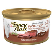 Fancy Feast emballage avant montrant lot de 12 boîtes et qualité