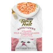 Fancy Feast emballage avant montrant ingrédients reconnaissables et praticité