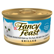 Fancy Feast face avant de la boîte montrant le visuel appétent