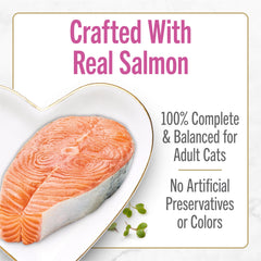Fancy Feast morceau de saumon vrai dans la recette pour saveur marine