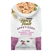 Fancy Feast plateau devant montrant portion pratique et appétente