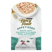 Fancy Feast présentation avant packaging montrant portion pratique