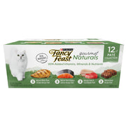 Fancy Feast Purina canette avant montrant la marque et l’appétence