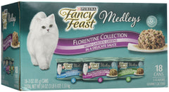 Fancy Feast Purina Medleys servie dans une assiette, stimule l'envie du chat