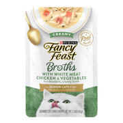 Fancy Feast Purina sachet face montrant packaging pratique pour portion individuelle