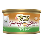 Fancy Feast Purina face de la boîte montrant la recette et l’appétence