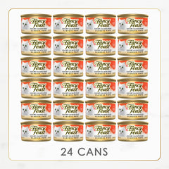 Fancy Feast contenu dans la cuve illustrant consistance lisse et riche