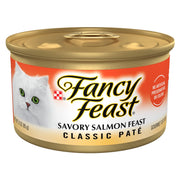 Fancy Feast visage de la boîte montrant l'étiquette et l'appétence