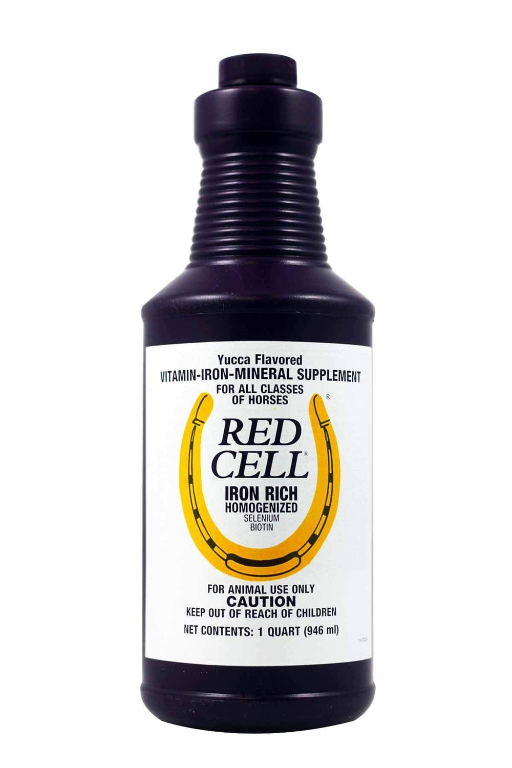 Farnam Red Cell Liquid vue avant du flacon avec verre doseur, facilité d'administration