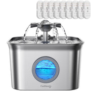 FEELNEEDY fontaine inox face avant montrant design durable et accès facile