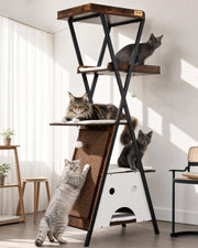 Feliskyn vue de face montrant la tour complète et son design moderne bénéfique pour l'espace
