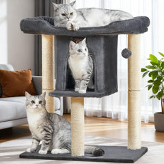 Feliskyn vue avant de l'arbre à chat, solide et compact bénéfice espace