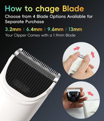 FENICE PEAK tondeuse en usage sur chien, coupe efficace et douce