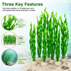 FENQAROVIX algues en usage dans aquarium ajoutent mouvement naturel