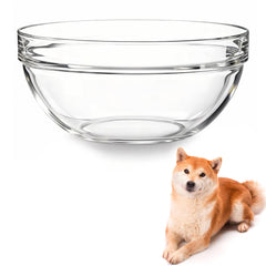 Feoyoho bol en verre face montrant design transparent et gain esthétique