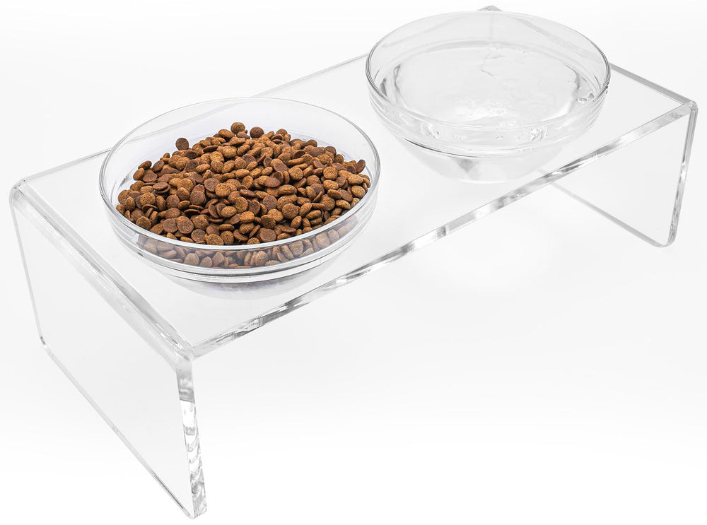 Feoyoho support acrylique face moderne et stable pour repas propres