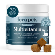 Fera Pets boîte 30 pastilles montrant emballage et praticité