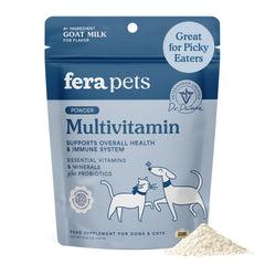 Fera Pets emballage face montrant le pot et la concentration en nutriments